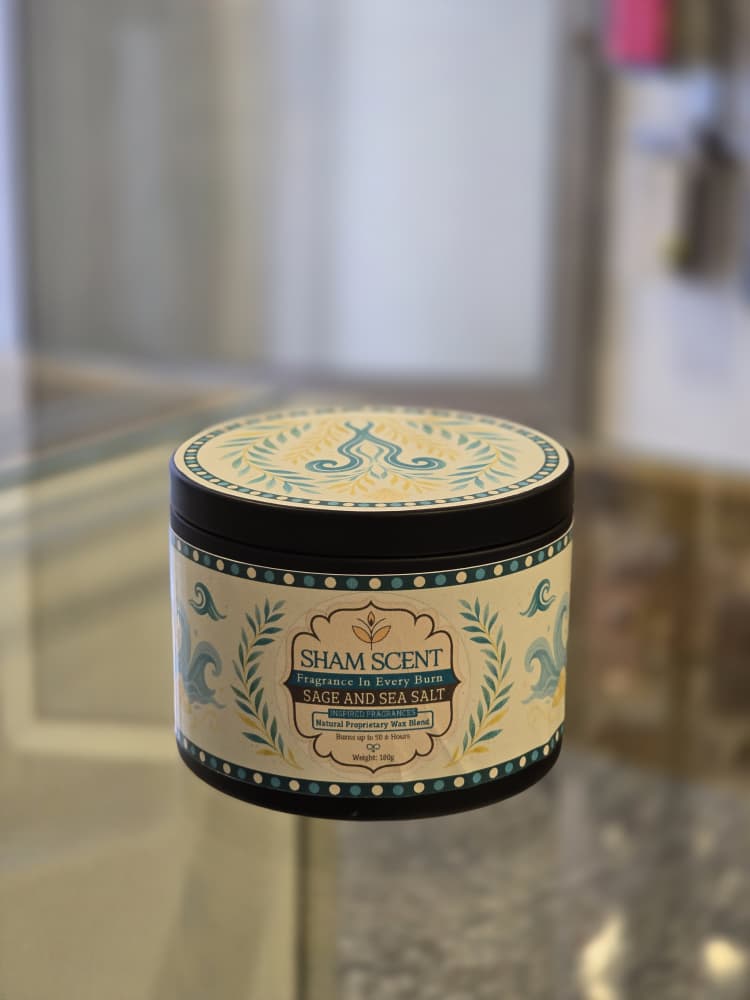 شمعة المريمية وملح البحر - Sage and Sea Salt